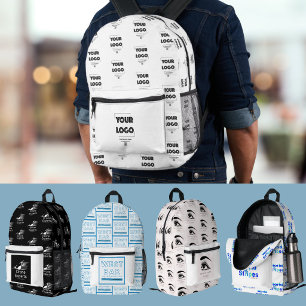 Benutzerdefiniertes Firmenlogo All-Over-Muster Bedruckter Rucksack