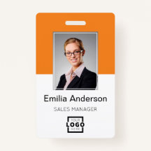 Benutzerdefiniertes Firmenlogo Bar-Code Mitarbeite