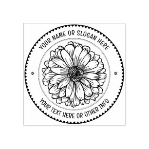 Benutzerdefiniertes Firmenlogo BOTANISCHE RUSTIS Gummistempel