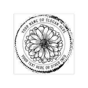 Benutzerdefiniertes Firmenlogo BOTANISCHE RUSTIS Gummistempel