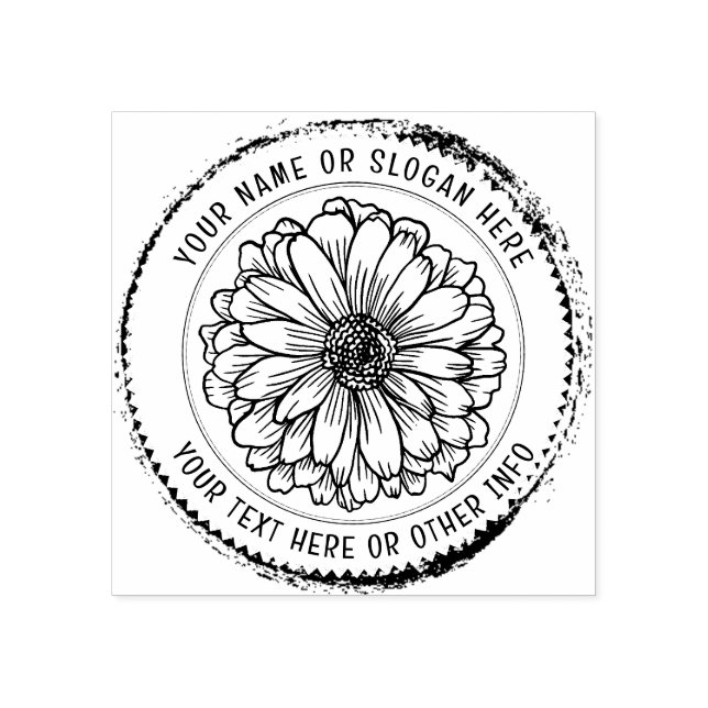 Benutzerdefiniertes Firmenlogo | BOTANISCHE RUSTIS Gummistempel (Prägung)