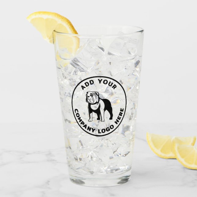 Benutzerdefiniertes Firmenlogo Einfache Mitarbeite Glas (Vorderseite Ice)