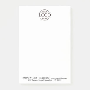 Benutzerdefiniertes Firmenlogo Elegant Einfach Pro Post-it Klebezettel