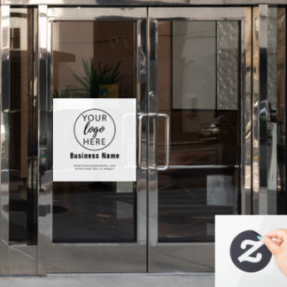 Benutzerdefiniertes Firmenlogo Fensteraufkleber