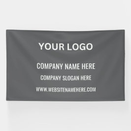 Benutzerdefiniertes Firmenlogo | Firmenname und Sl Banner