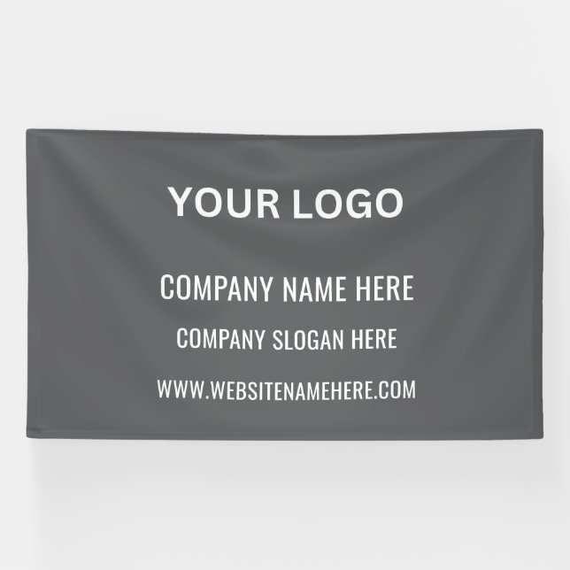 Benutzerdefiniertes Firmenlogo | Firmenname und Sl Banner (Horizontal)