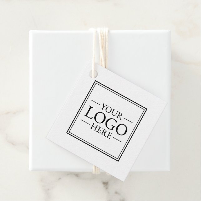 Benutzerdefiniertes Firmenlogo Geschenkanhänger (Beispiel)