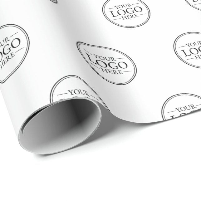 Benutzerdefiniertes Firmenlogo Geschenkpapier (Rolleneckpunkt)