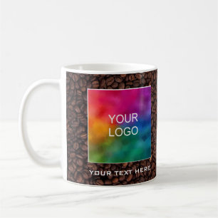 Benutzerdefiniertes Firmenlogo hier Namensvorlage  Kaffeetasse