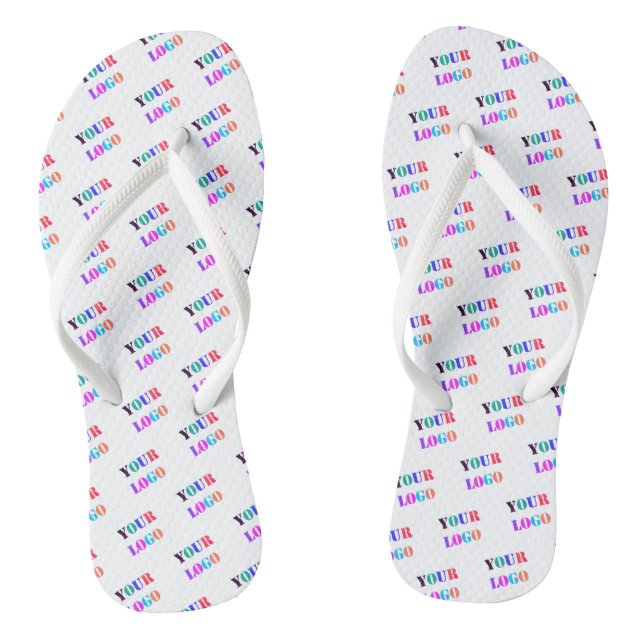 Benutzerdefiniertes Firmenlogo Ihr Unternehmen Fli Flip Flops (Fußbett)