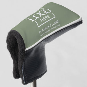 Benutzerdefiniertes Firmenlogo in Salbeigrün gebra Golf Headcover