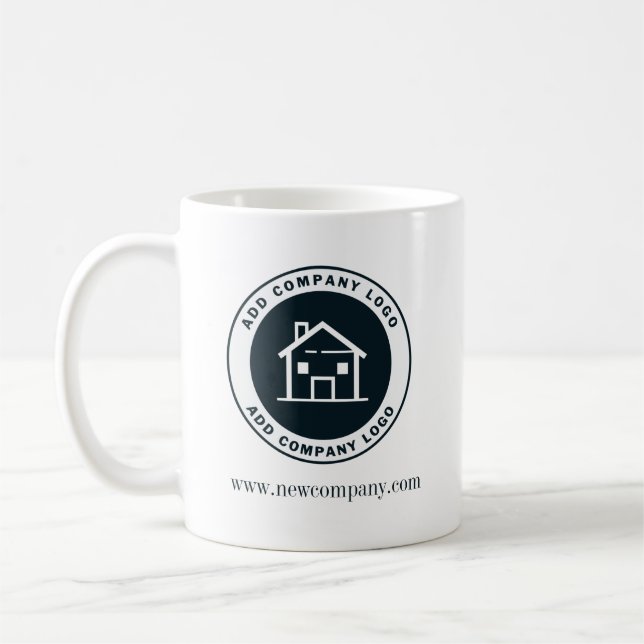 Benutzerdefiniertes Firmenlogo Kaffeetasse (Links)