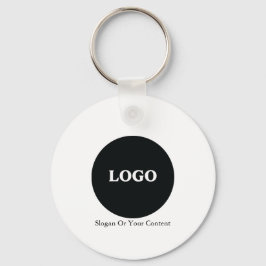 Benutzerdefiniertes Firmenlogo - Logo und Slogan h Schlüsselanhänger