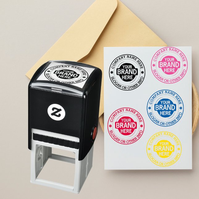 Benutzerdefiniertes Firmenlogo mit Firmenname Permastempel (Von Creator hochgeladen)