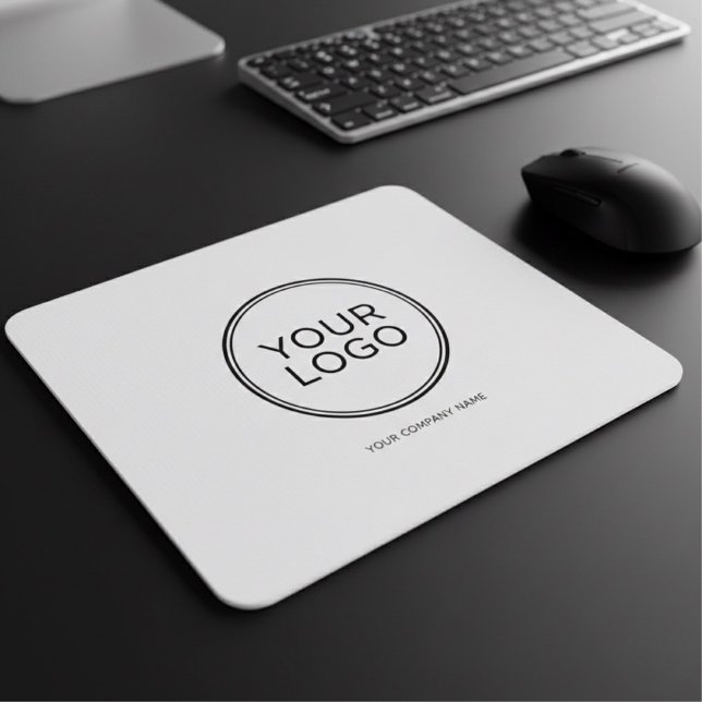 Benutzerdefiniertes Firmenlogo  | Modern Minimalis Mousepad (Von Creator hochgeladen)