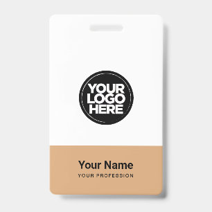 Benutzerdefiniertes Firmenlogo Name Titel Bar Code Ausweis