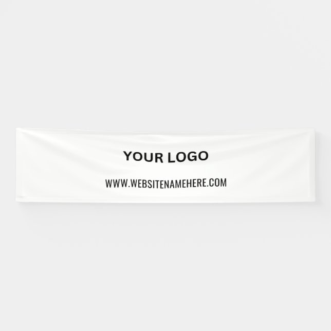 Benutzerdefiniertes Firmenlogo | Name und Slogan Banner (Horizontal)