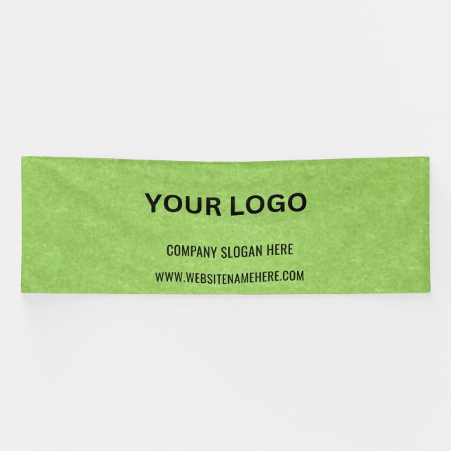 Benutzerdefiniertes Firmenlogo | Name und Slogan Banner (Horizontal)