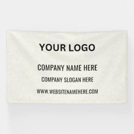 Benutzerdefiniertes Firmenlogo | Name und Slogan Banner