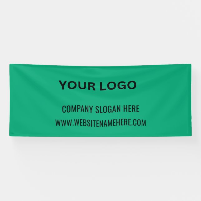 Benutzerdefiniertes Firmenlogo | Name und Slogan Banner (Horizontal)