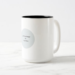 Benutzerdefiniertes Firmenlogo oder Bild Zweifarbige Tasse