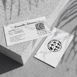 Benutzerdefiniertes Firmenlogo QR Code Mitarbeiter Visitenkarte