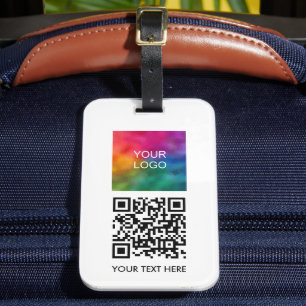 Benutzerdefiniertes Firmenlogo QR-Code Strichname Gepäckanhänger