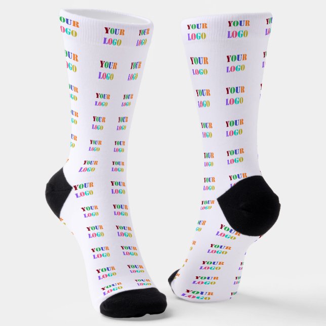 Benutzerdefiniertes Firmenlogo - Socken Ihres Unte (Gewinkelt)