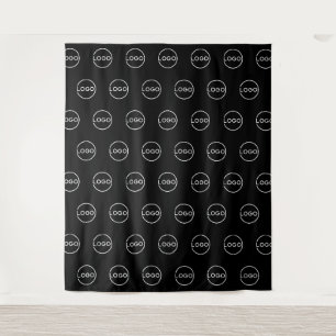 Benutzerdefiniertes Firmenlogo Step-and-Repeat Wandteppich