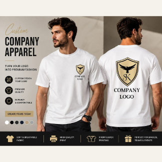 Benutzerdefiniertes Firmenlogo T-Shirt | Personali