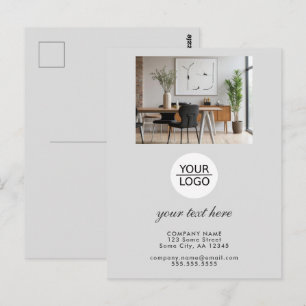Benutzerdefiniertes Firmenlogo & Text Büro Postkarte