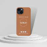 Benutzerdefiniertes Firmenlogo und Minimalistische iPhone Hülle<br><div class="desc">Mit diesem eleganten iPhone-Gehäuse mit individuellem Logo und Text fördern Sie Ihr Geschäft. Fügen Sie einfach Ihr Logo hinzu,  indem Sie auf "Personalisieren" klicken.</div>