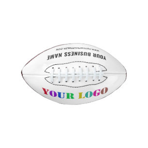 Benutzerdefiniertes Firmenlogo und Name Text Footb Football