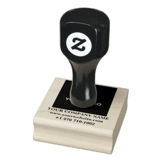 Benutzerdefiniertes Firmenlogo und Namensgestaltun Gummistempel