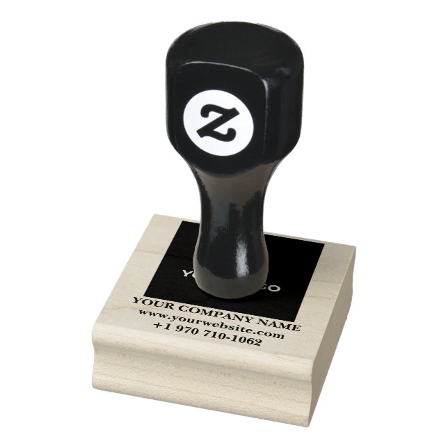 Benutzerdefiniertes Firmenlogo und Namensgestaltun Gummistempel (Stempel)
