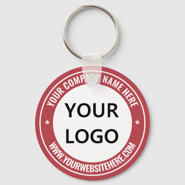 Benutzerdefiniertes Firmenlogo und Schlüsselanhäng Schlüsselanhänger (Vorderseite)