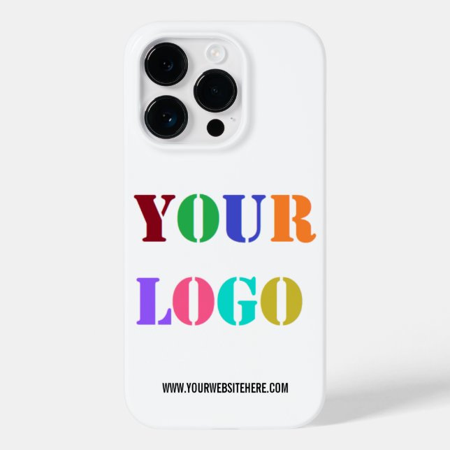 Benutzerdefiniertes Firmenlogo und Text-iPhone-Geh Case-Mate iPhone 14 Pro Hülle (Rückseite)
