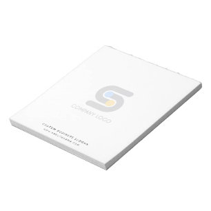 Benutzerdefiniertes Firmenlogo und Text Notizblock