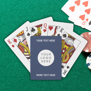 Benutzerdefiniertes Firmenlogo und Text Spielkarten