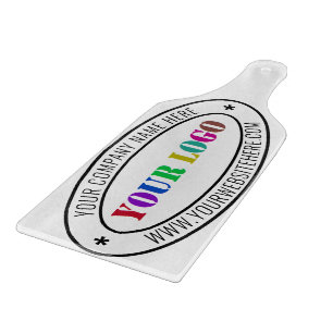 Benutzerdefiniertes Firmenlogo und Textzuschnitt Schneidebrett