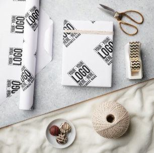 Benutzerdefiniertes Firmenlogo Unternehmen Modern  Geschenkpapier