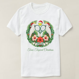 Benutzerdefiniertes Florida Weihnachten Tropisches T-Shirt