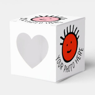 Benutzerdefiniertes Foto 10 x HERZ GÜNSTIGE BOX Le Geschenkschachtel