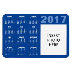 Benutzerdefiniertes Foto 2017 Kalendermagazin Magnet