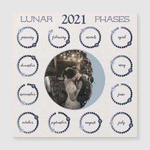 Benutzerdefiniertes Foto 2021 Lunarphasen Magnetka Magnetkarte