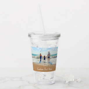 Benutzerdefiniertes Foto Akryllischer Tumbler Ihr  Acryltrinkbecher