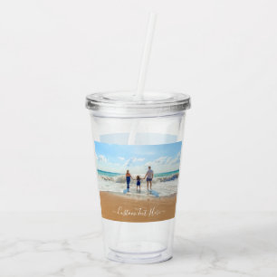 Benutzerdefiniertes Foto Akryllischer Tumbler Ihre Acryltrinkbecher