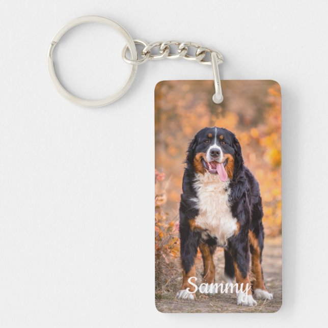 Benutzerdefiniertes Foto-Beileid - Pet Loss - Memo Schlüsselanhänger (Vorderseite)
