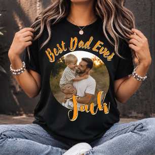 Benutzerdefiniertes Foto - Bester Vater Aller Zeit T-Shirt