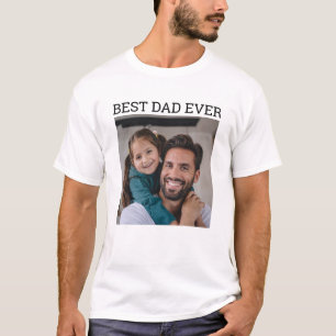 Benutzerdefiniertes Foto Bester Vater Aller Zeiten T-Shirt